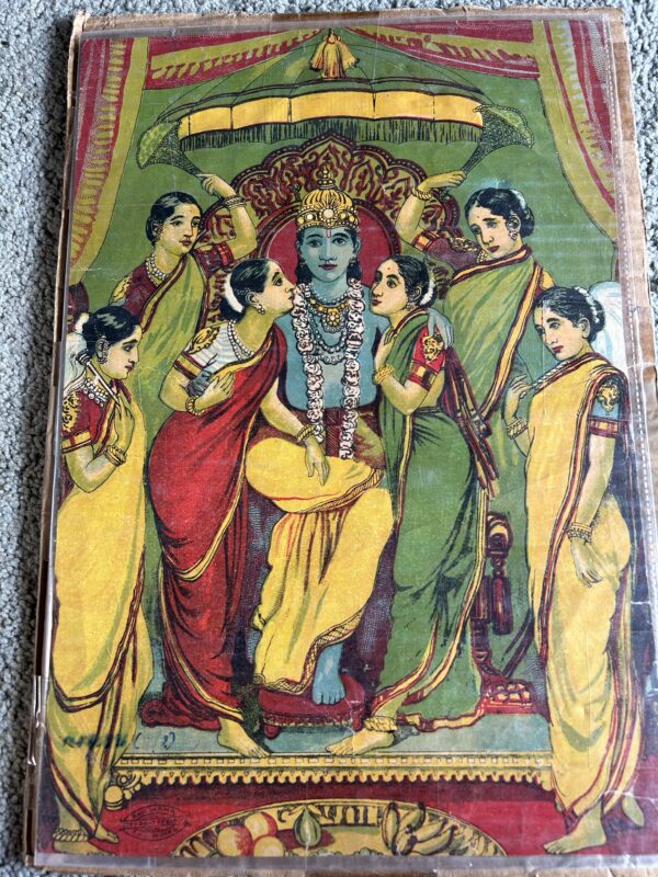 Poster  Krishna Panchayatan  Ravi Varma