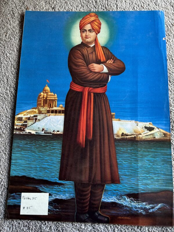 Poster  --Vivekananda at Kanya Kumari Temple 2