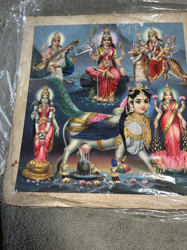 Painting--Karmadhenu with Goddesses