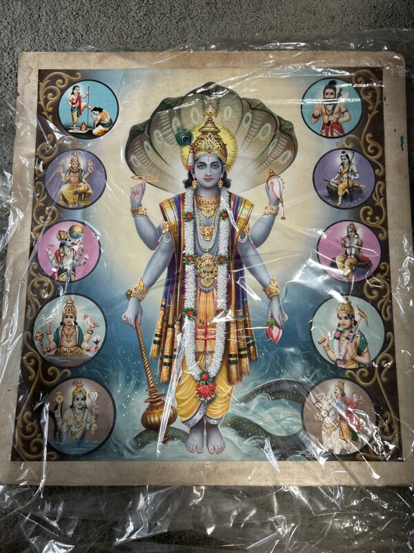 Painting Vishnu with Ten Avatars