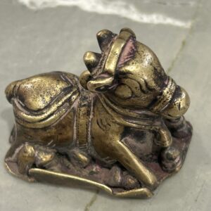 Nandi on yantra that is bent