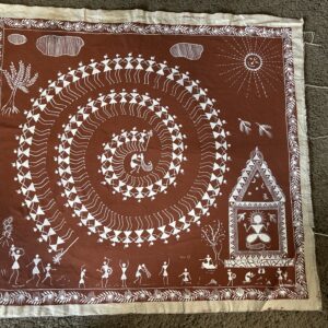 Worli painting of Gavdevi and devotees