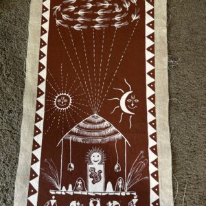 Worli painting of Ganeshpuri Gavdevi Temple  rectangular  2nd example