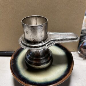 Silver lingam holder-Yoni