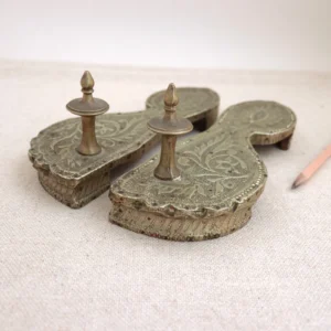 Padukas, wood with brass covering